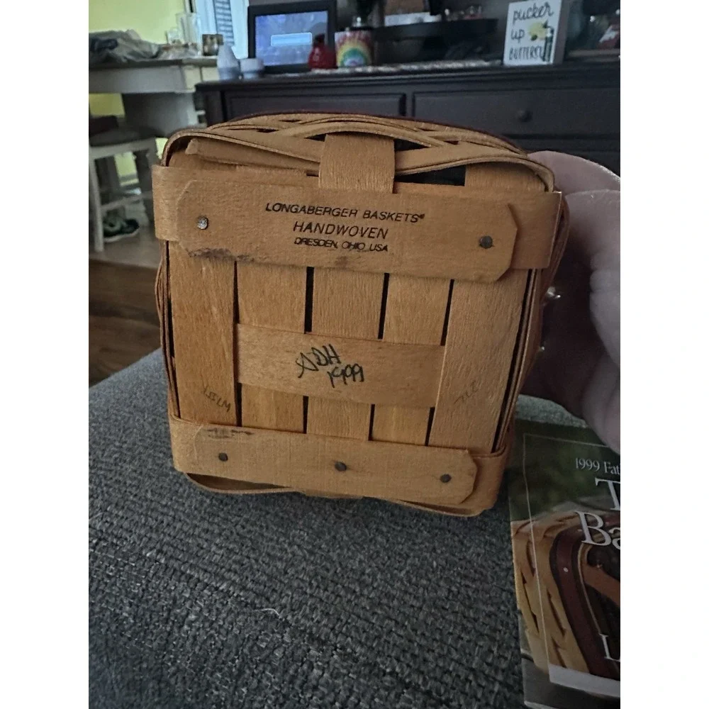 Longaberger American Craft Traditions Basket Lining and‎ Plastic Protector Set